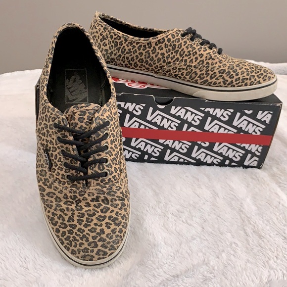 leopard vans size 9